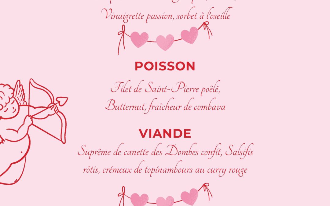 MENU SAINT VALENTIN